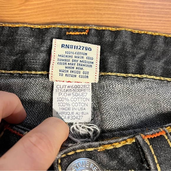 True Religion Disco Joey Big T Flared Jeans USA Made - Picture 11 of 15